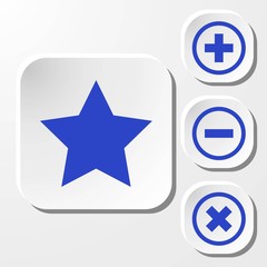 star icon stock vector illustration flat design