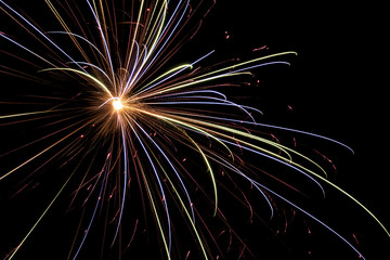 Colorful 4th of July fireworks