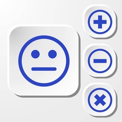 Smile icon stock vector illustration flat design