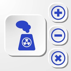 radioactive icon stock vector illustration flat design