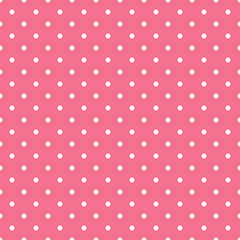 Seamless pink polka dot background. Vector illustration eps 10.