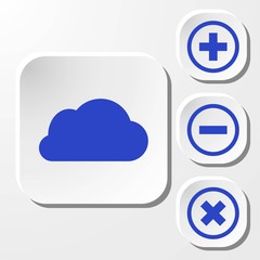 cloud icon stock vector illustration flat design