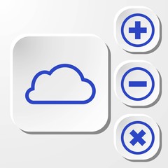 cloud icon stock vector illustration flat design