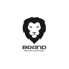 Lion head logo vector, lion king head sign concept . Lions head logo. lion face graphic illustration. Design element.
