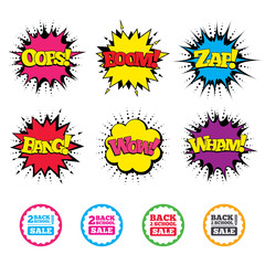 Back to school icons. Studies after the holidays.