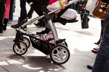Busy Pedestrian Legs on Street