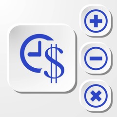 money time icon stock vector illustration flat design