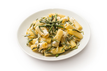 Maccheroni con asparagi e panna
