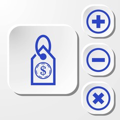 tag icon stock vector illustration flat design