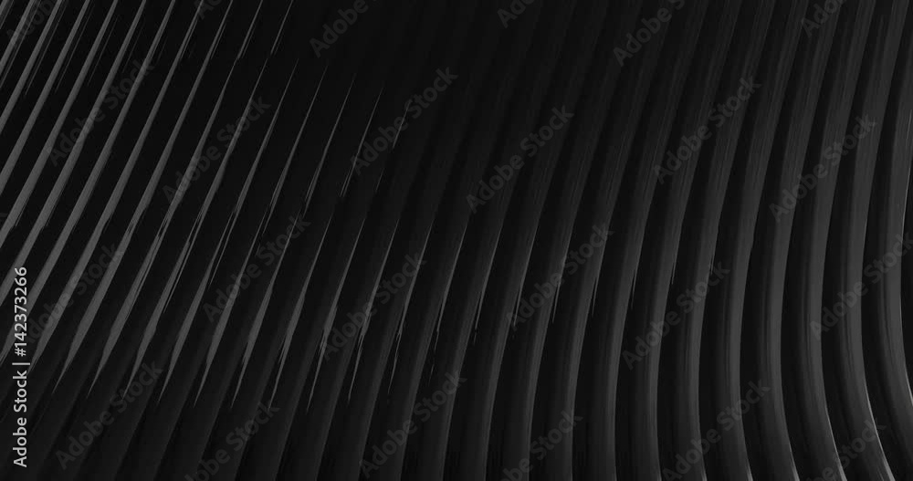 Poster abstract 4k background seamless loop of steel curves and texture with reflection of animated light a
