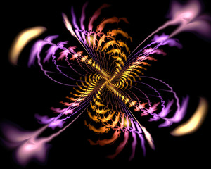 abstract multicolored fractal pattern
