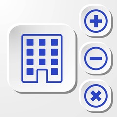 hotel icon stock vector illustration flat design