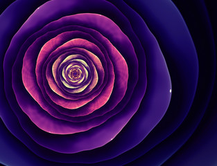 abstract flower fractal shape