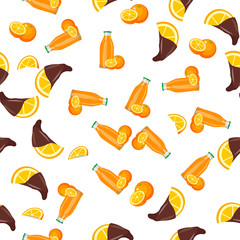 juice in glass bottle