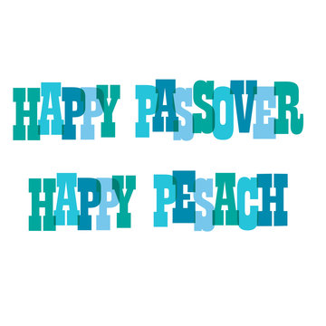 Happy Passover typography