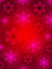 Abstract floral design