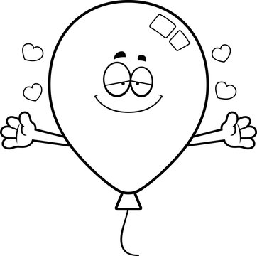 Cartoon Balloon Hug