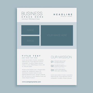simple business brochure flyer design template