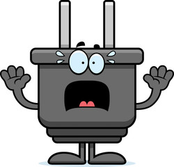 Scared Cartoon Power Plug