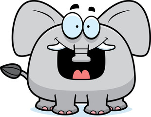Happy Cartoon Elephant