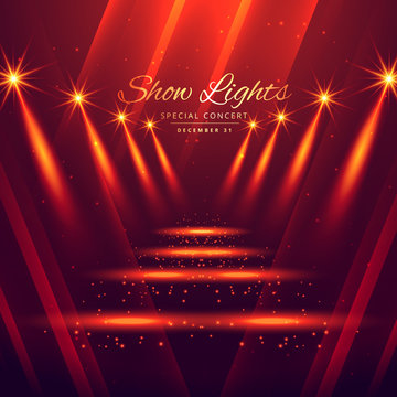 spot lights stage enterance background