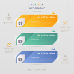 Infographics design template with icons, process diagram, vector eps10 illustration