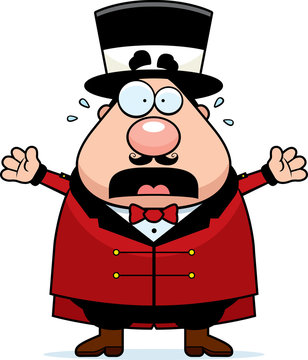 recommend clip art: Cartoon Circus Ringmaster Panic