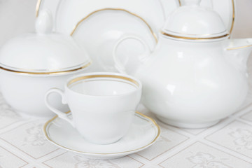 Dishes for tea drinking