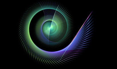 abstract multicolored fractal pattern