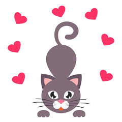 Cat Heart Silhouette photos, royalty-free images, graphics, vectors ...