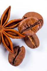 coffee beans isolated