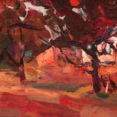 Oil painting, handmade