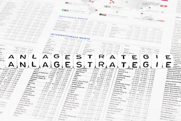 Obraz premium Anlagestrategie