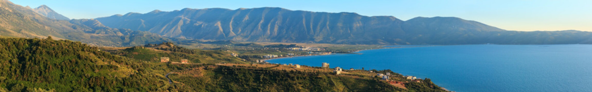 Adriatic sea evening view (Albania).