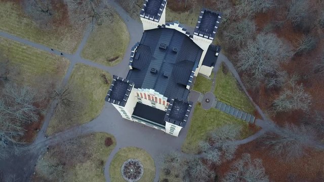 Beautiful Borgesund Slott - Aerial Flight