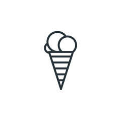 Fototapeta na wymiar Ice cream vector icon