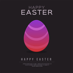Happy Easter Design layout for banners, wallpaper, flyers, invitation, posters, brochure, voucher discount.Vector illustration template