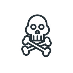 Skull vector icon
