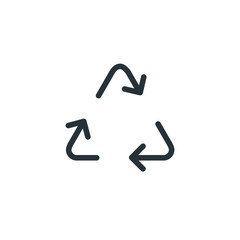 Recycle vector icon