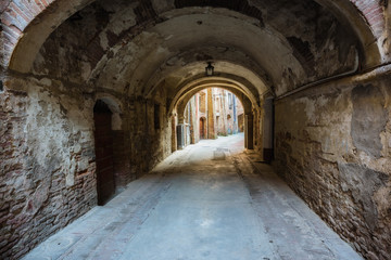 Amazing trip on the historical alley of the Montepulciano in Tuscany.