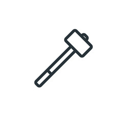 Hammer vector icon
