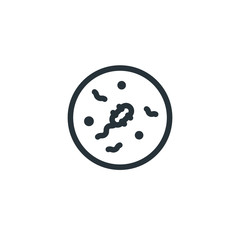 Bacteria vector icon