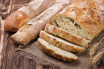 Fresh homemade bread
