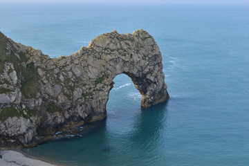 Durdle Door near Lulworth in Dorset, England.
