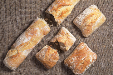 Fresh ciabatta bread