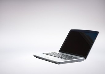 3D Laptop against grey background