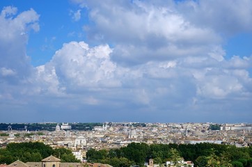 Fototapeta na wymiar The sky over Rome