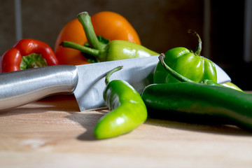 Peppers on a south western plate