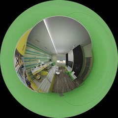 3d illustration interior design of children's room