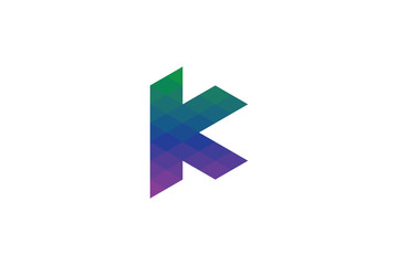 Media Creative Studio Letter K Logo Vector
